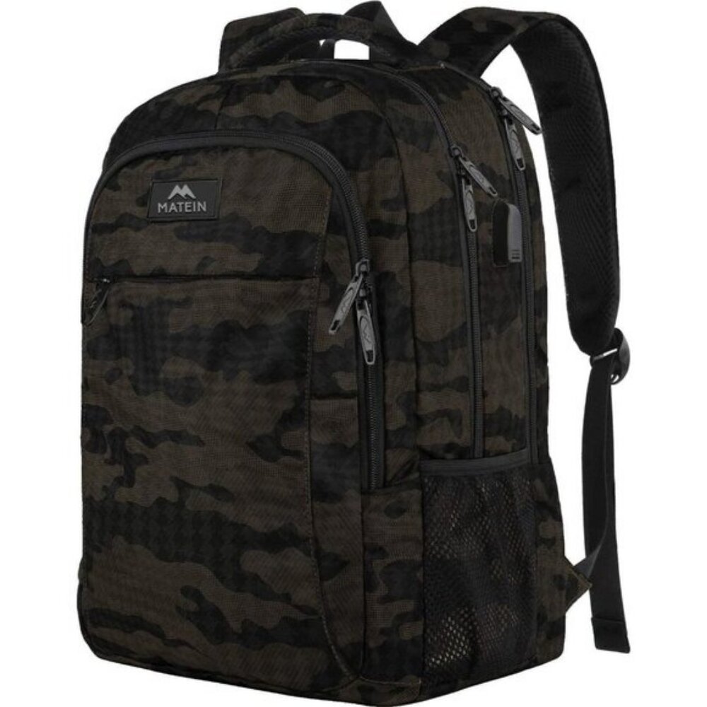 ⚡Matein Men Camouflage Travel Business Anti Theft Slim Sturdy Laptops Backpack